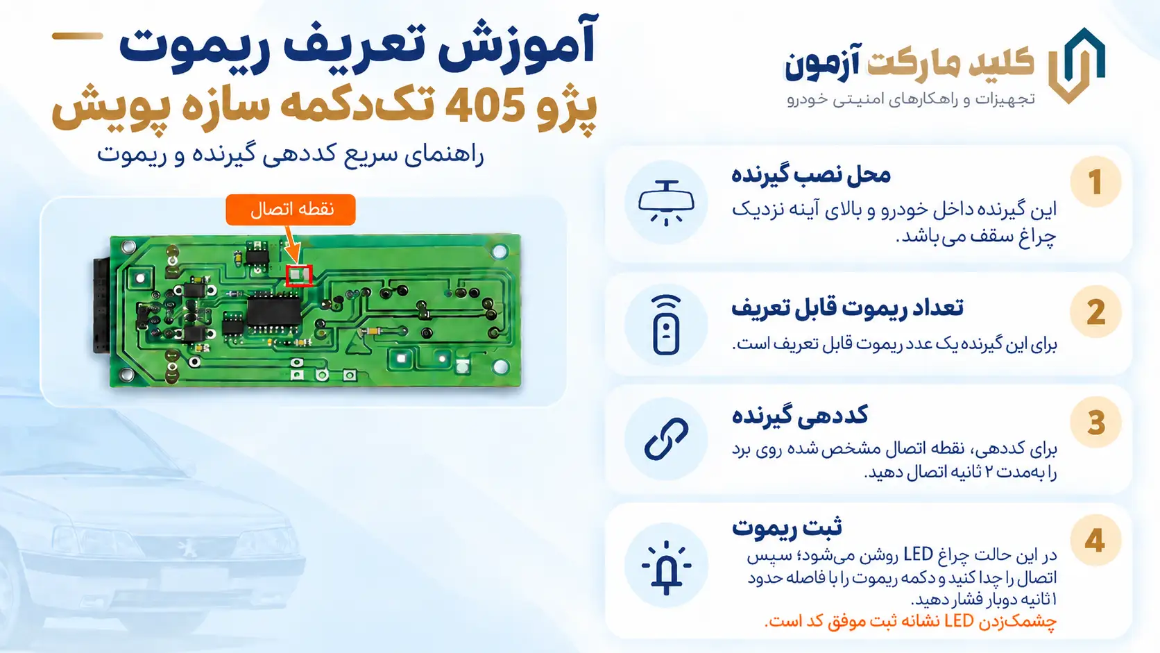 تعریف ریموت پژو ۴۰۵ قدیمی