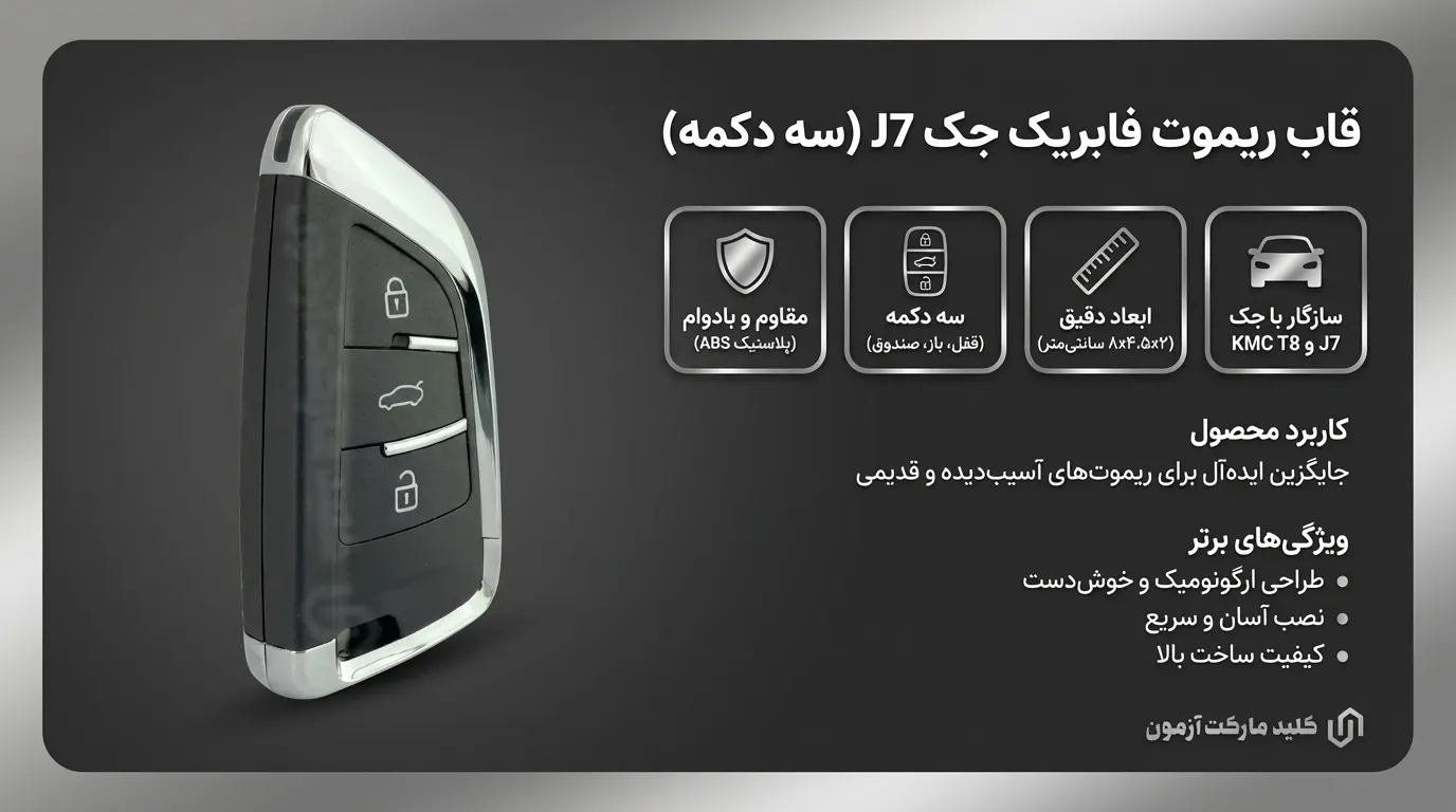 قاب ریموت فابریک Jac j7