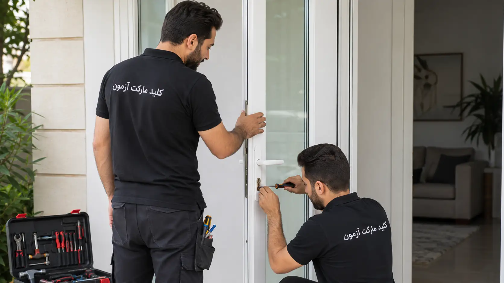 تعمیر قفل درب پی وی سی