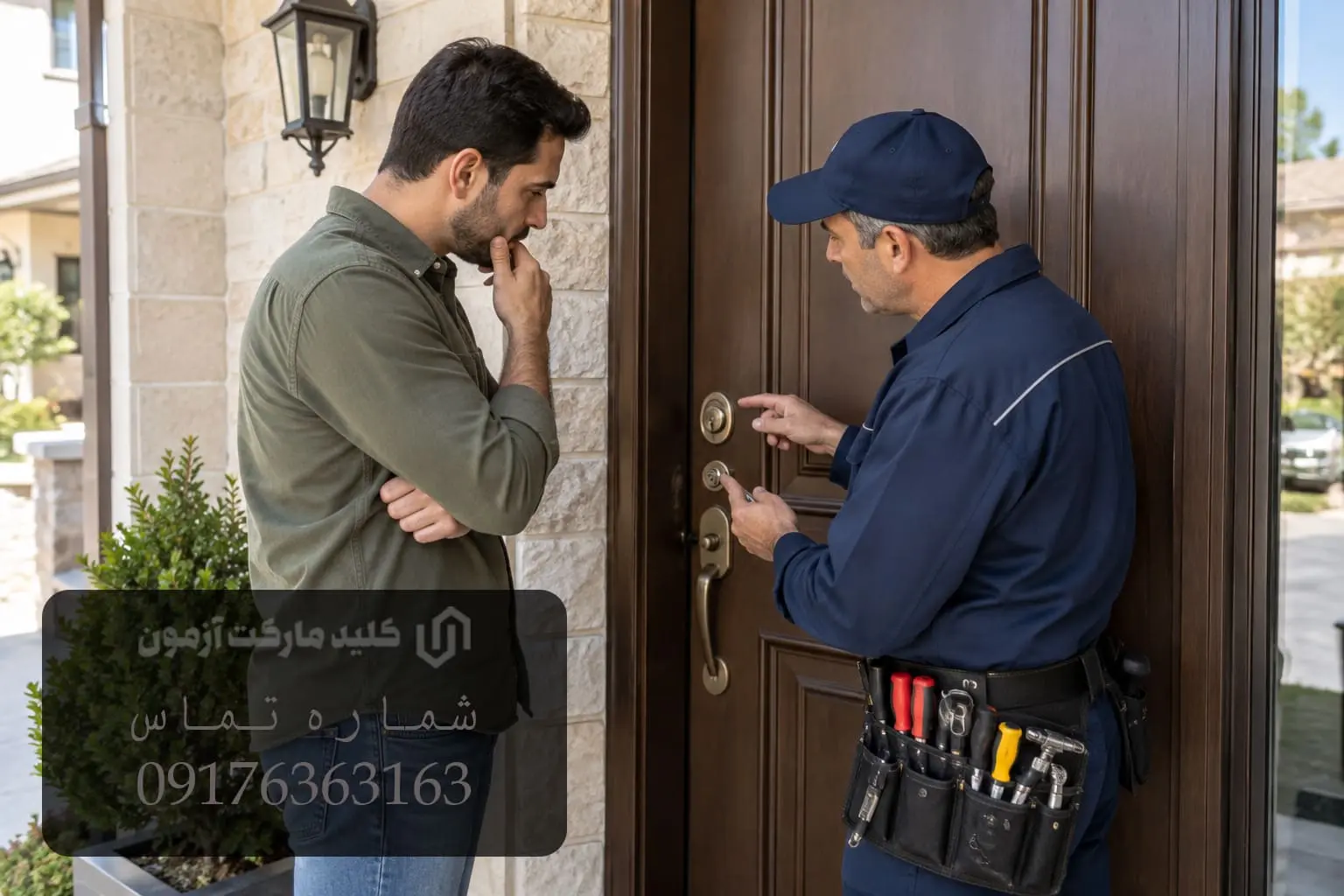 اگر کلید داخل قفل در شکسته باشد چه کنیم؟