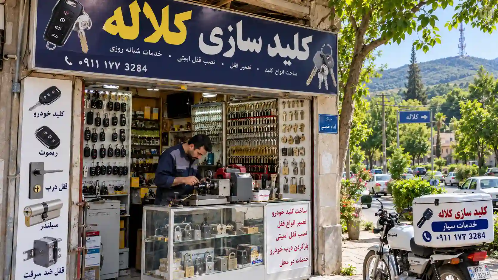 کلید سازی در کلاله